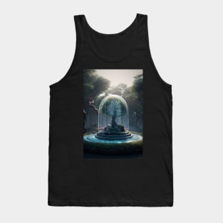 Tranquil Garden of Trees Tank Top